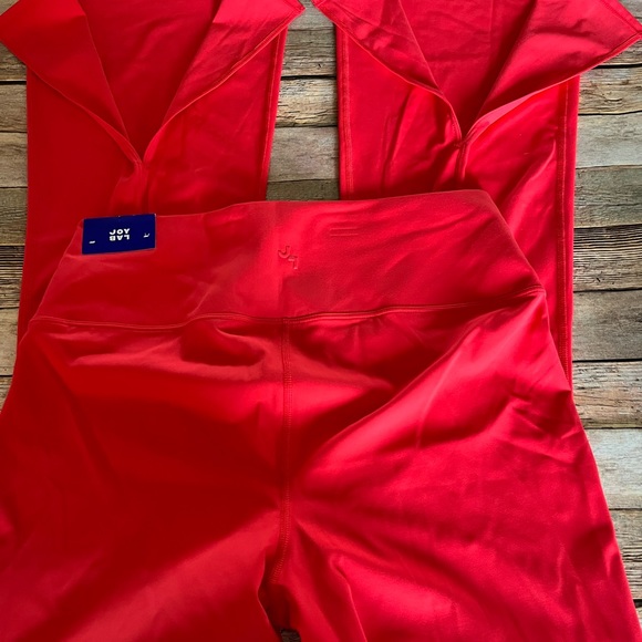 NWT Joy Lab Orange High Rise Extra Long Flare Slit Leg Legging Size XL - Picture 10 of 15